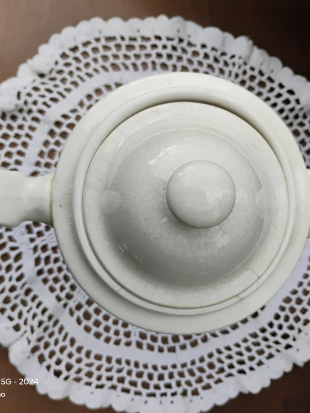 Blanke's Drip Coffee pot antique white ironstone no percolator turn of century